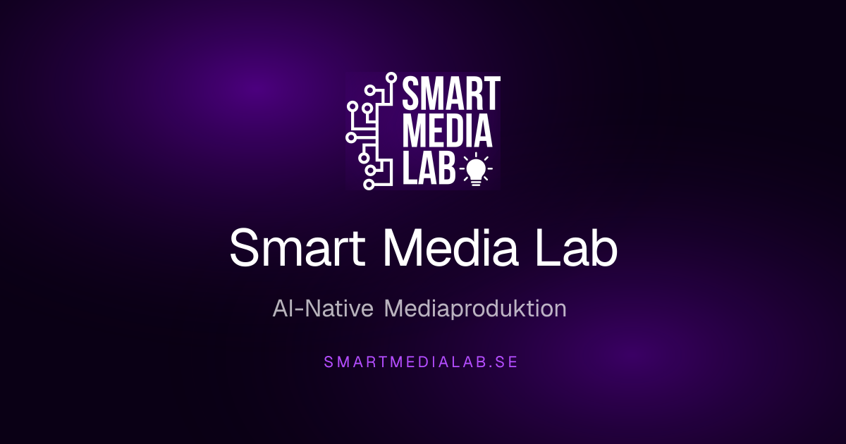 Smart Media Lab — AI-Native Mediaproduktion